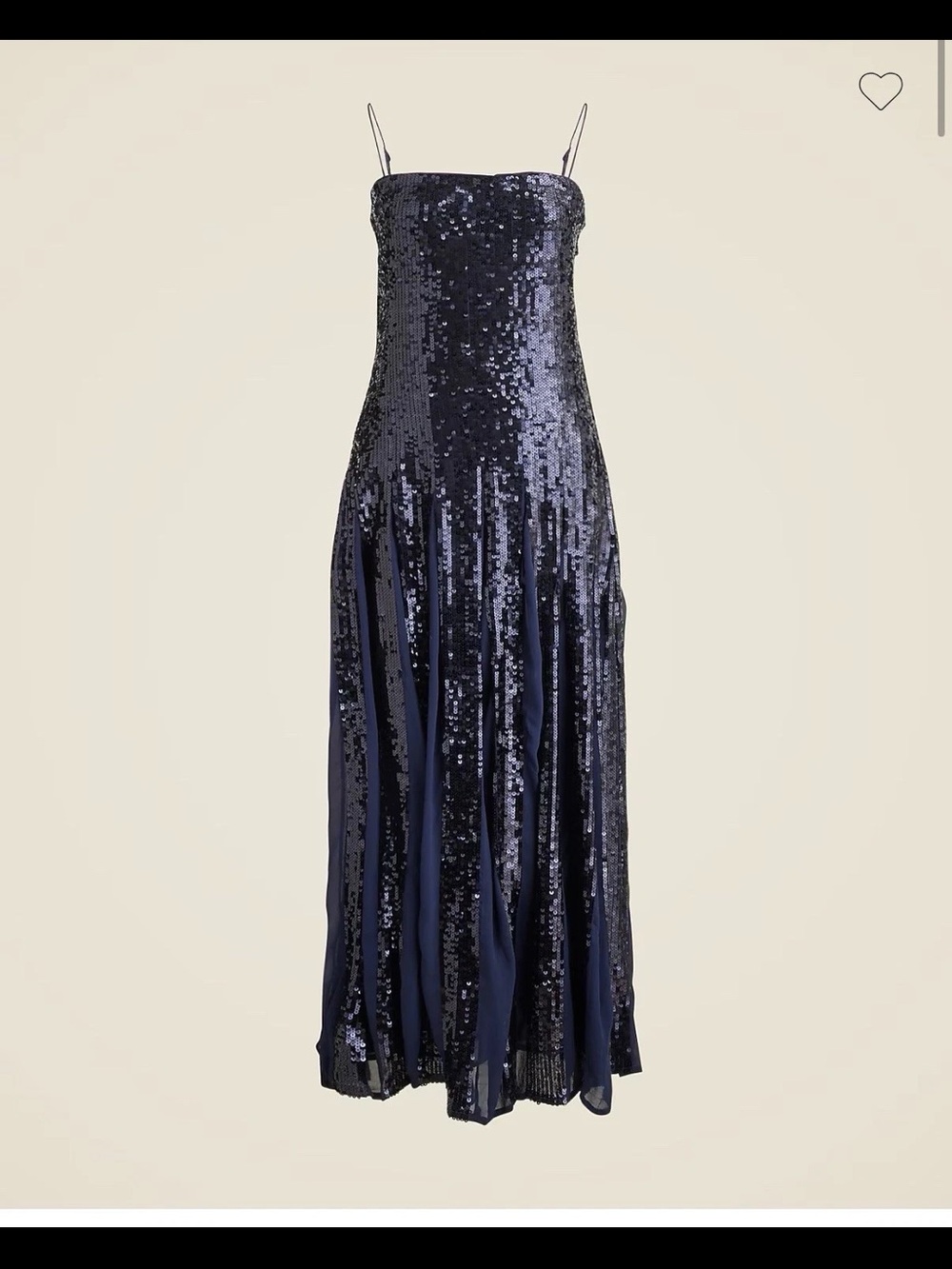 Christopher John Rogers x J.Crew Midnight Sequin Maxi Dress 12 NWOT